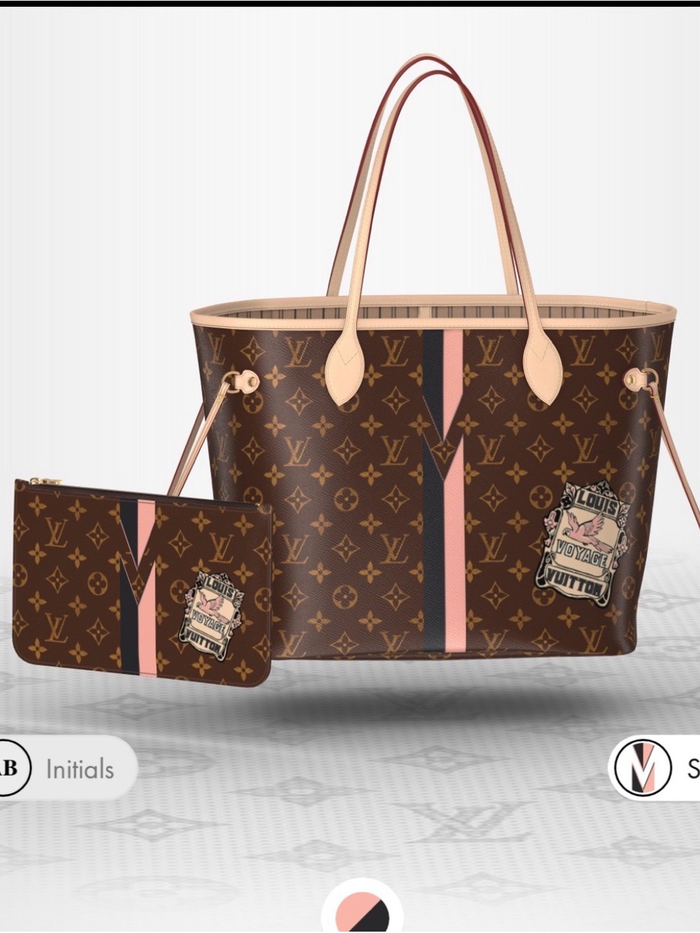 Louis Vuitton Custom Neverfull MM Monogram